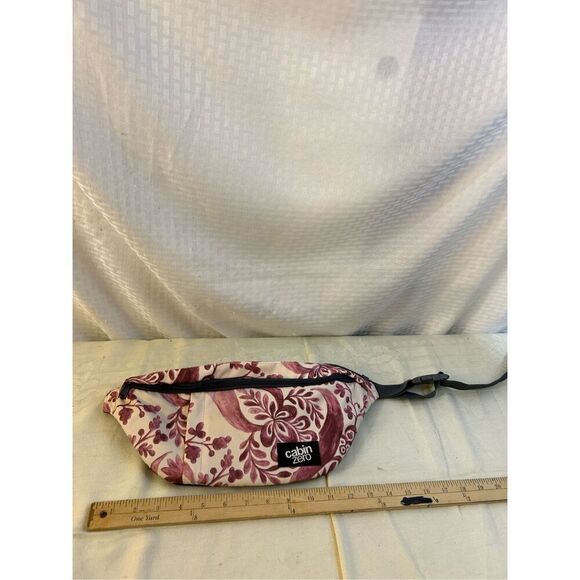 Cabin Zero Fanny pack RFID Block Zipper Pockets Adjustable Belt Pink Hawaiian - Picture 2 of 9